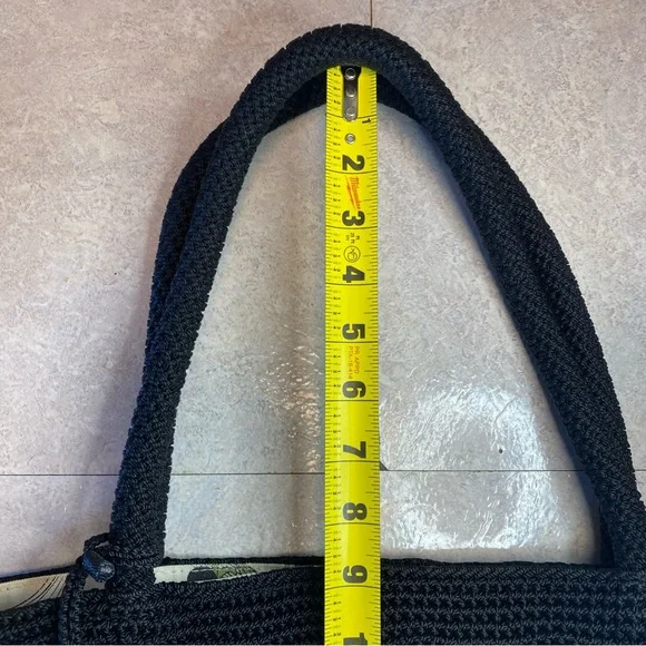 The Sak Black Crochet Shoulder / Tote Bag Black - Picture 11 of 16